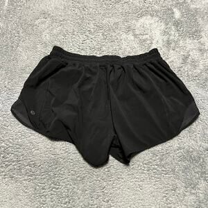 Lululemon Hotty Hot Shorts Womens 12 Black Running Athletic